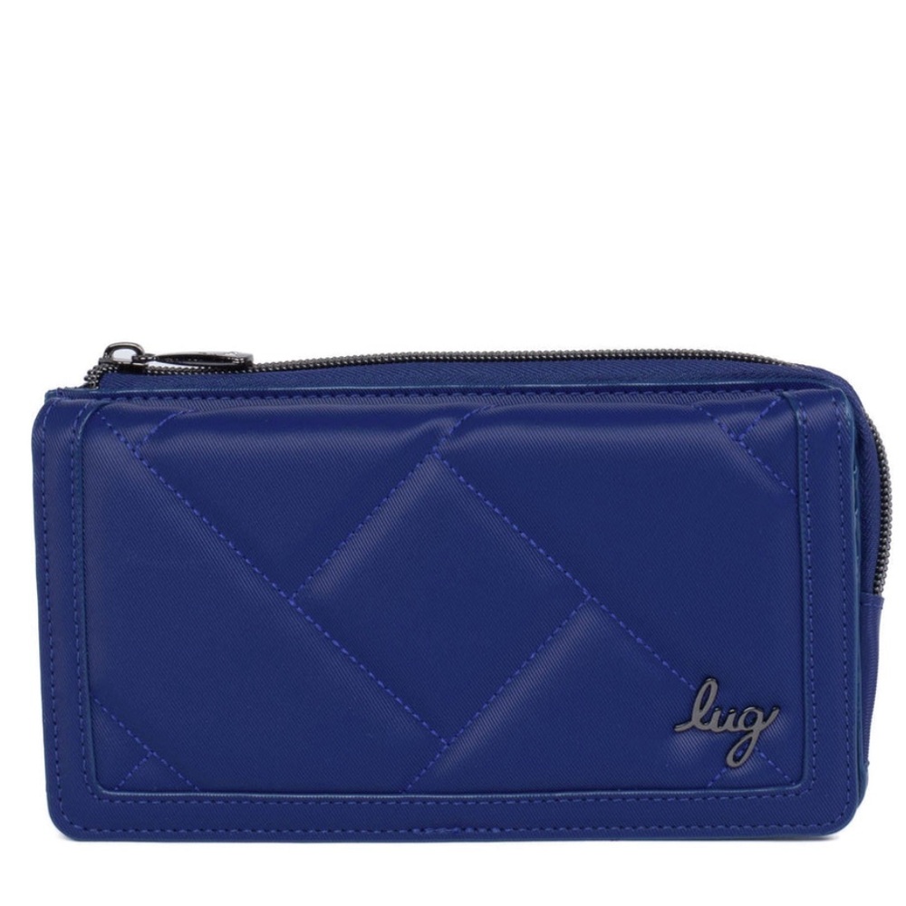 Lug Surrey Satin Luxe VL RFID Wallet in Sapphire Blue